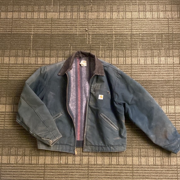 VINTAGE CARHARTT JACKET: Detroit Black, Sun Damage, used look #workcore #sickaf - Picture 3 of 5